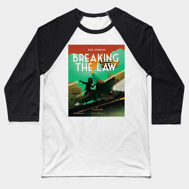 vintage movie braking the law Baseball T-Shirt by myvintagespace